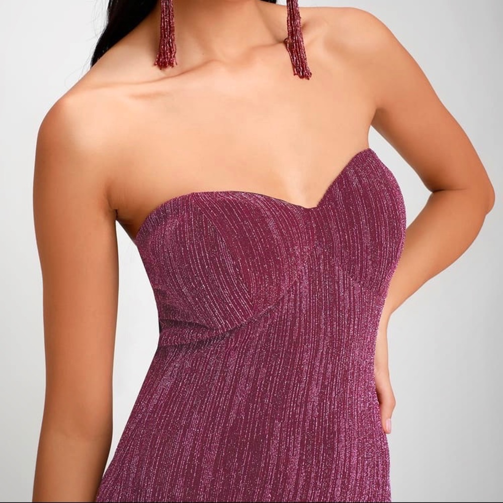 SEXY “Downtown Friday’s” Strapless Bodycon Dress - Picture 11 of 12